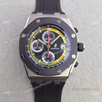 Swiss Replica 3126 Audemars Piguet Royal Oak Offshore Black Rubber Band Watch